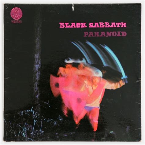 black sabbath - paranoid album cover